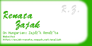 renata zajak business card